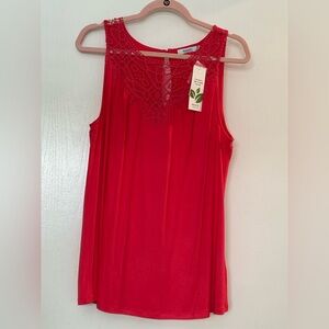 Ricki's Coral Crochet Tank Top